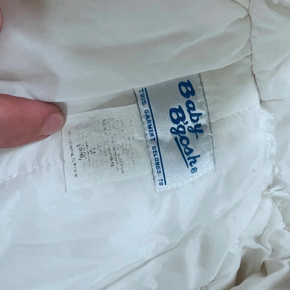 Vintage Baby‎ B'Gosh Snow Bunting 5/6 White 80s 90s Snowsuit
